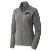 Women's Heather Microfleece Full Zip Jacket Thumbnail